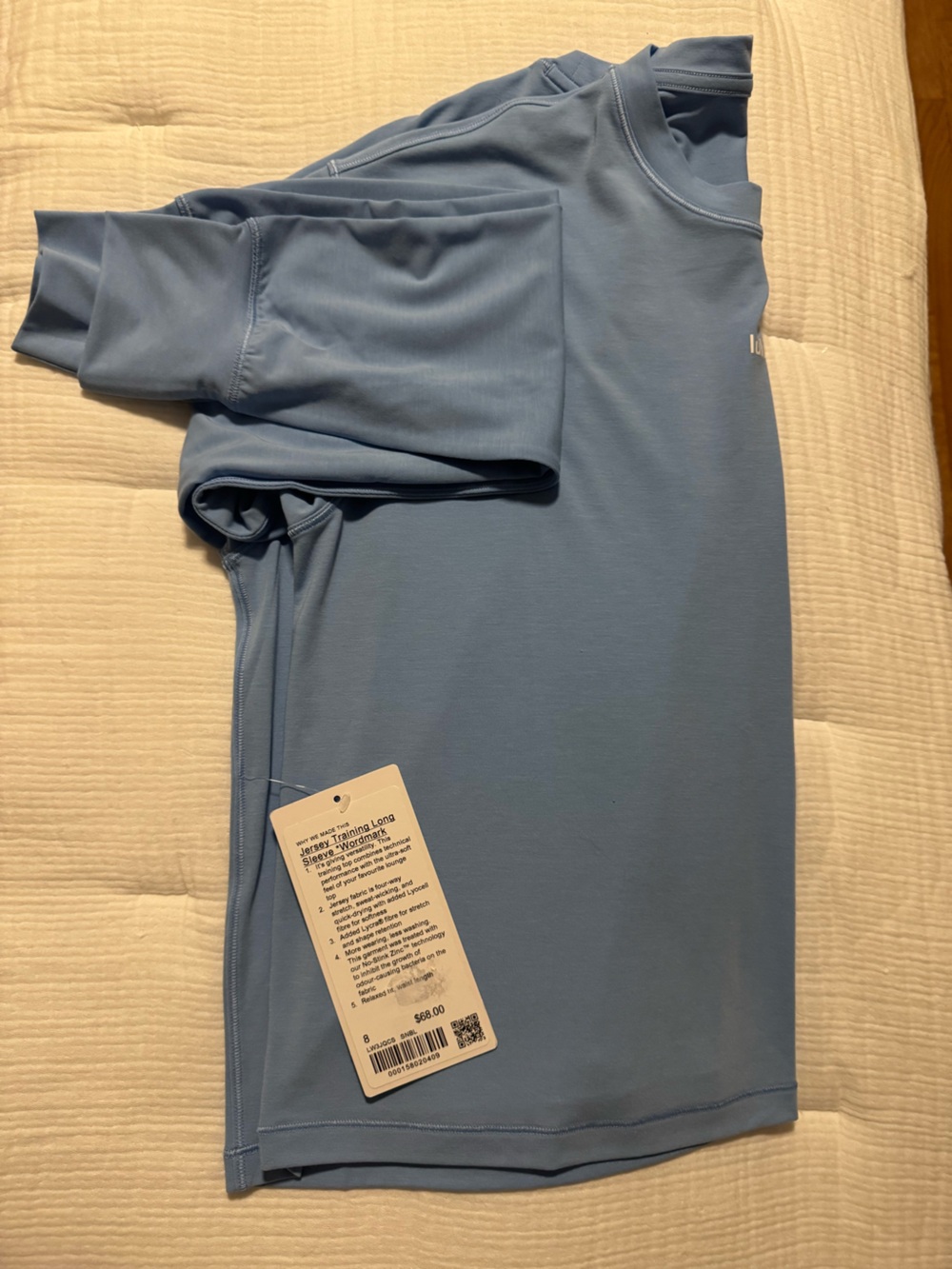 Lululemon Sinatra Blue Jersey Training WordMark long sleeve - Picture 5 of 5